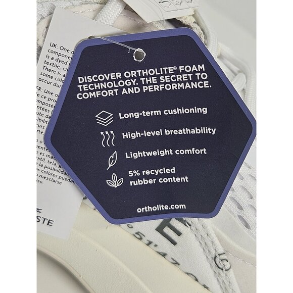 Lacoste‎ Odyssa 123 Sneakers Women's 6 White Grey - Picture 9 of 12